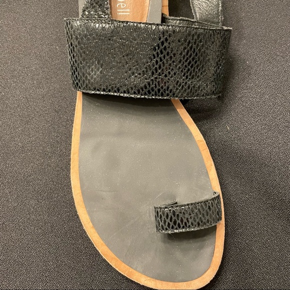 Jeffrey Campbell Black Wedge Sandals Size 8 1/2 NWOT - Picture 6 of 6